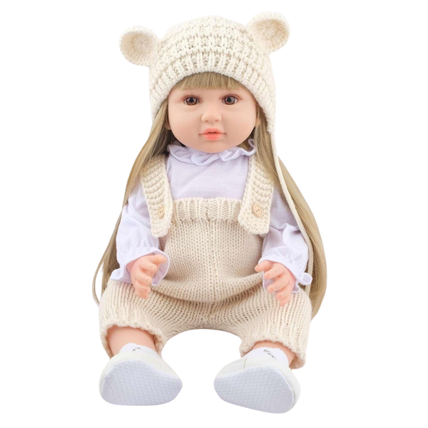 BEBE MUÑECA REAL SILICONA GORRO CROCHE