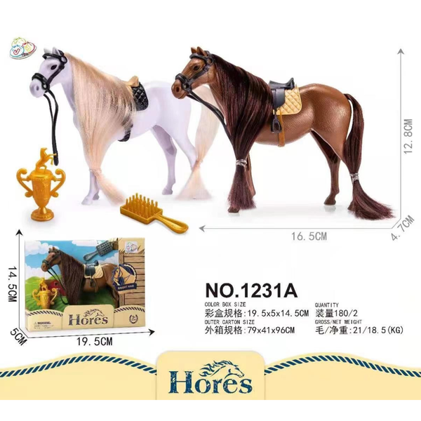 CABALLO CON ACCESORIOS