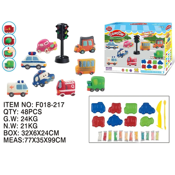 SET DE PLASTILINA VEHICULOS