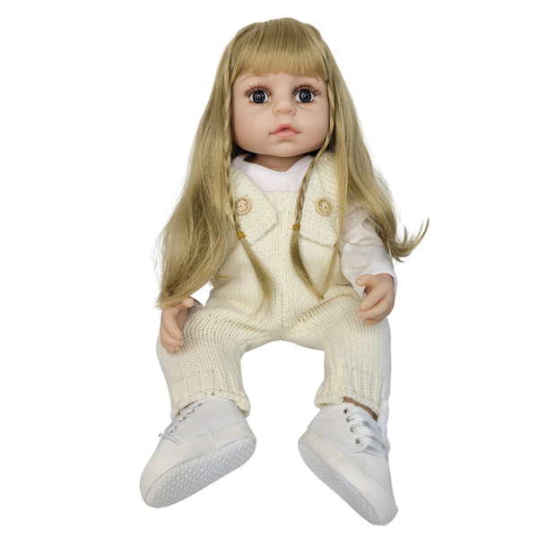 BEBE MUÑECA REAL SILICONA CROCHE BLANCO