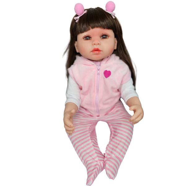 BEBE MUÑECA REAL SILICONA BUSO ROSADO